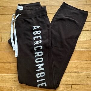 Abercrombie & Fitch Dark Brown Sweatpants
